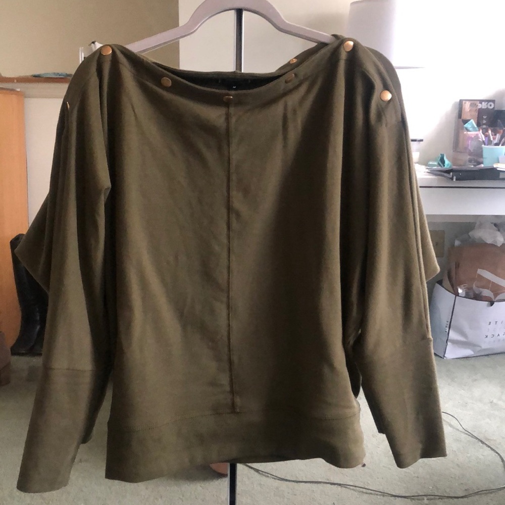 Slouchy Green Top